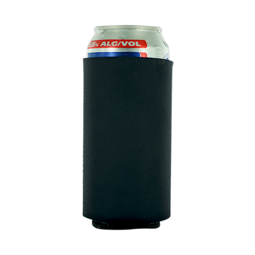 Blank Neoprene Collapsible 16 oz. Can Coolie (2, Black)