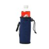 neoprene water bottle koozie navy color
