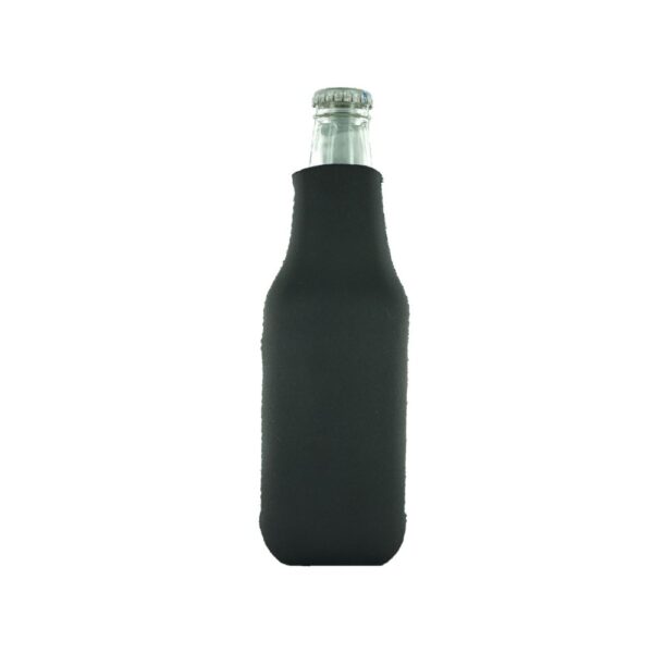Black Zipper Bottle blank koozies