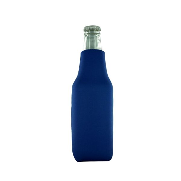 Navy Zipper Bottle blank koozies